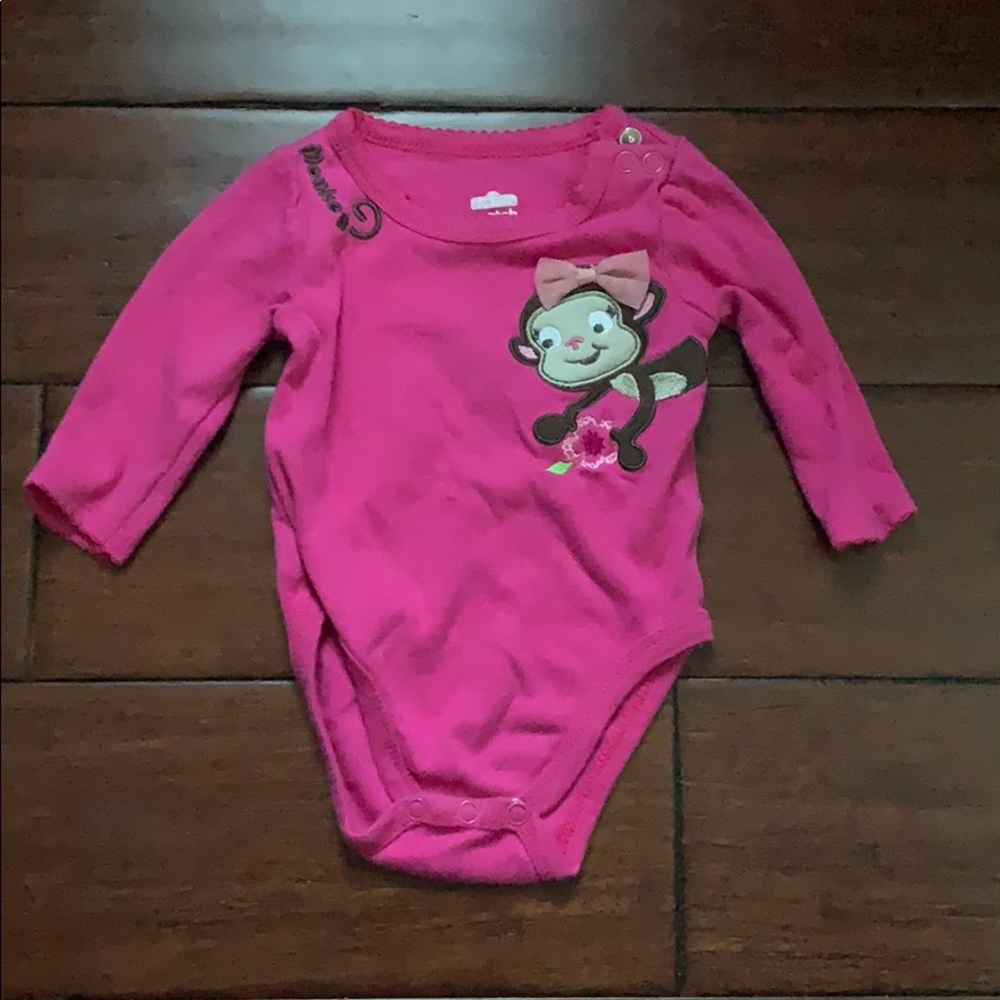 Pink long sleeve onesie